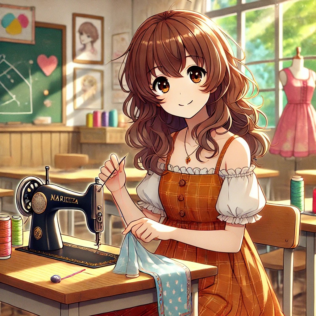Marieta y su cuento de cosiendo en clase 1
