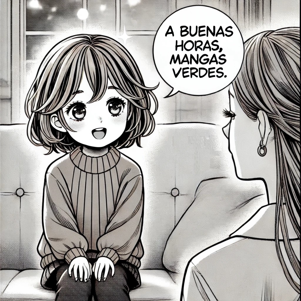 cuento de Marieta y su madre con frases hechas
