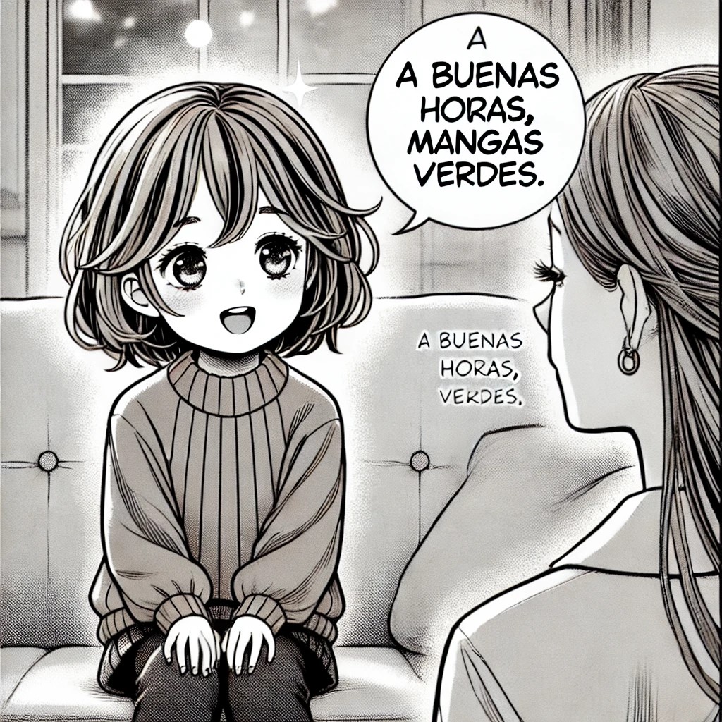 cuento de Marieta y su madre con frases hechas