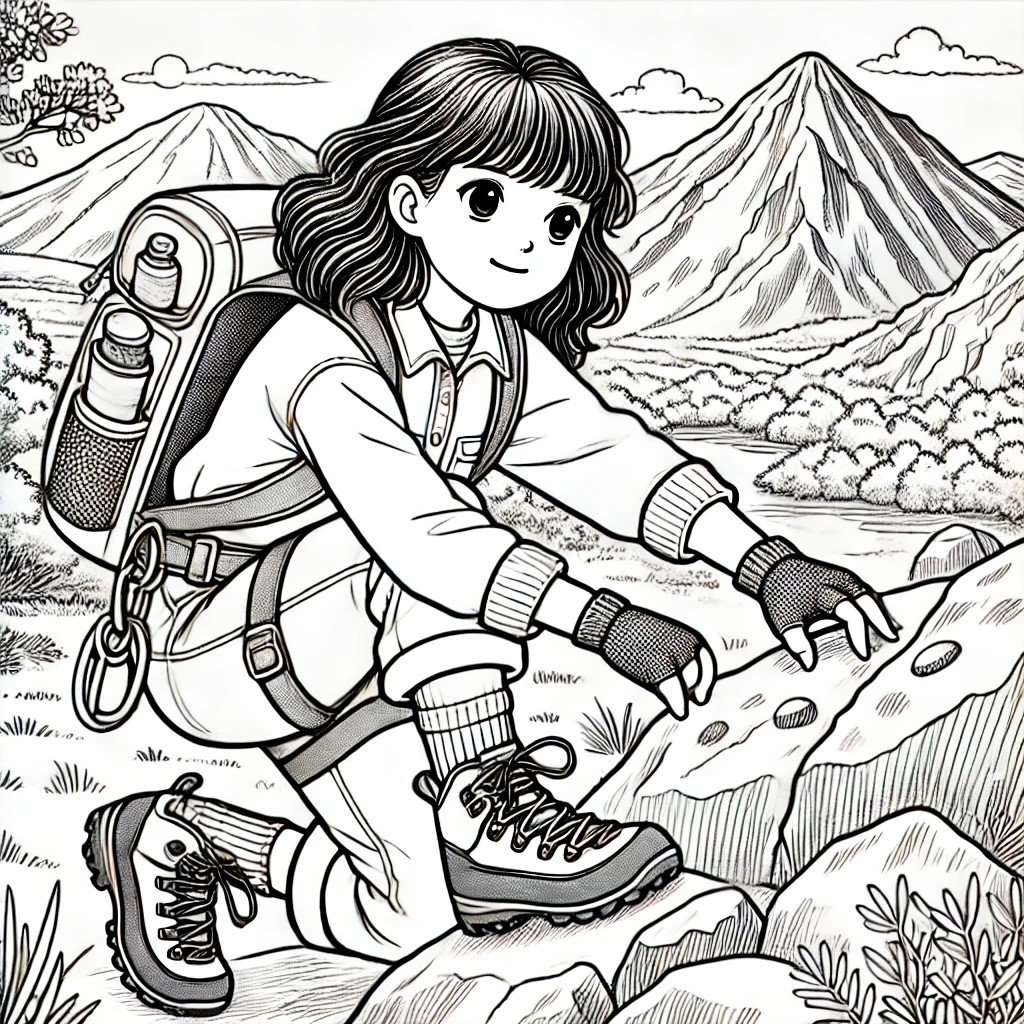 marieta en la montaña escalando1